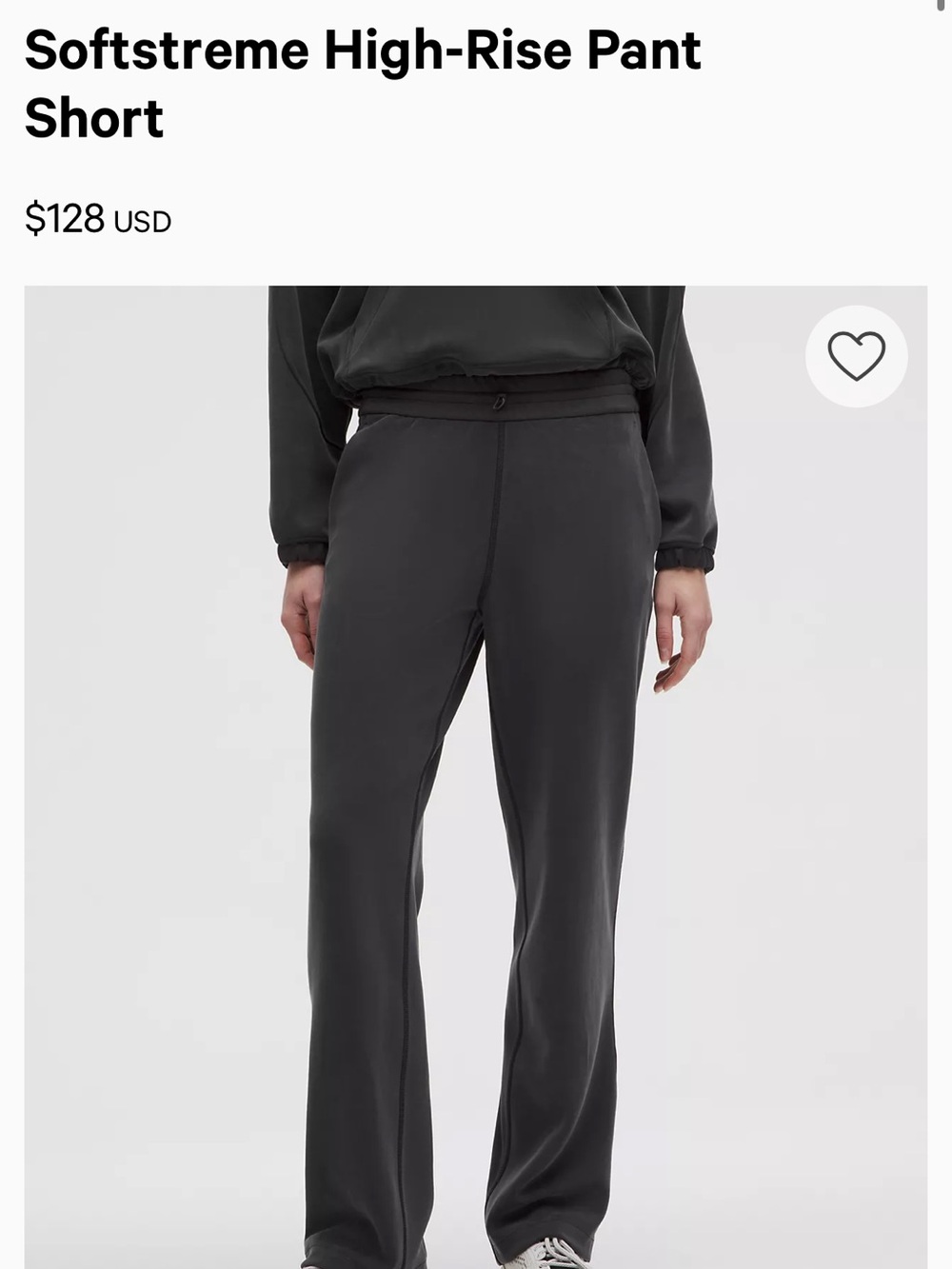 lululemon Black Softstreme High-Rise Pants